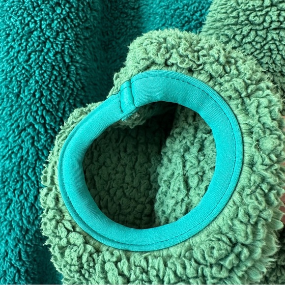 Aviation nation TEDDY UNISEX HALF ZIP  JACKET -GARDEN GREEN - Picture 11 of 15